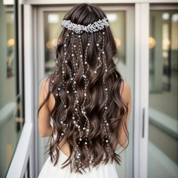 Wunderschöner 'Perlen'-Haarschmuck für Kommunion, Hochzeit - einfach mit Kämmchen einstecken