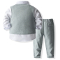 Preview: Trendfarbe: Anzug-Set für elegante Gentlemen, Salbeigrün