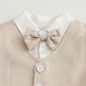 Preview: Baby Anzug-Set für den Sommer - elegant in beige-weiss