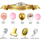 Preview: Glamouröses Ballon Set in warmen Farbtönen, 120 Ballone