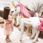 Preview: Riesiger Folienballon Einhorn, 'stehend'