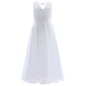 Preview: Elegantes, langes Festkleid in 4 Pastellfarben und Weiss, solange Vorrat