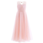 Preview: Elegantes, langes Festkleid in 4 Pastellfarben und Weiss, solange Vorrat