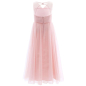 Preview: Elegantes, langes Festkleid in 4 Pastellfarben und Weiss, solange Vorrat
