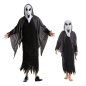 Preview: Halloweenkostüm für Kinder und Erwachsene - Geist, Gespenst schwarz