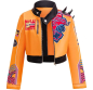 Preview: Stylisches Outfit für Kpop Fans - orange-blau, inspiriert von Rumi
