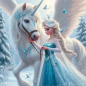 Preview: 2 Sujets: Kuscheldecke von Elsa inspiriert - perfekt zum träumen...