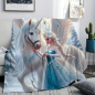 Preview: 2 Sujets: Kuscheldecke von Elsa inspiriert - perfekt zum träumen...