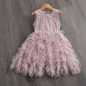 Preview: Lieblingskleid in Altrosa: Weiches Mädchenkleid mit flauschigem Rock