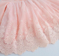 Preview: Süsses Babykleidchen, langärmlig mit kleiner Teddy-Brosche, offwhite oder rosa