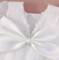 Preview: Zauberhaftes, elegantes Taufkleidchen mit Blüten-Spitzen, halblange Ärmel