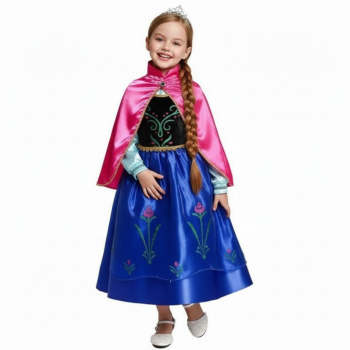 Schönes Anna Kleid mit Umhang