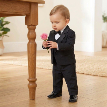 Preview: Baby Anzug-Set komplett und elegant in 3 Farben
