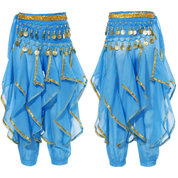 2 Farben: Bollywood oder 1001Nacht - wunderschönes Bauchtanz-Kostüm für Prinzessinnen