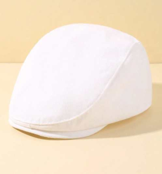 Preview: 2 Farben: Cooles Beret für kleine Boys, weiss und braun