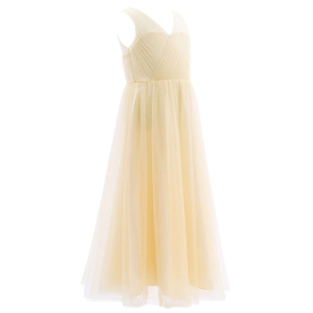 Elegantes, langes Festkleid in 4 Pastellfarben und Weiss, solange Vorrat