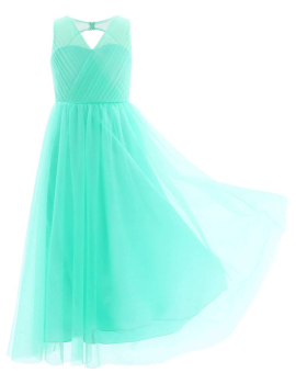 Elegantes, langes Festkleid in 4 Pastellfarben und Weiss, solange Vorrat