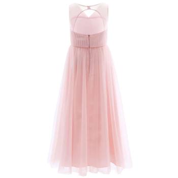 Elegantes, langes Festkleid in 4 Pastellfarben und Weiss, solange Vorrat