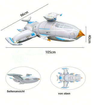 Riesiger Folienballon Raumschiff - Rakete