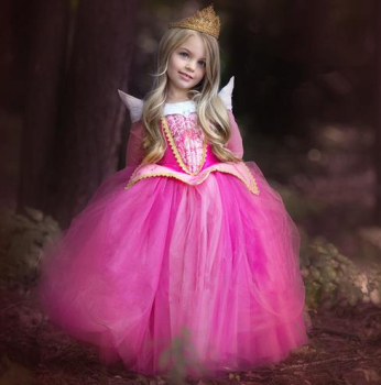 Prinzessinnen oder Dornröschen Kleid - ein Mädchentraum in PINK!