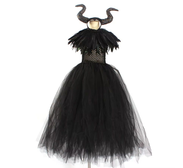Preview: Glamouröses Hexenkostüm - von Maleficent inspiriert