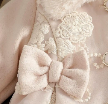 Eleganter Babymantel Mädchenmantel warm und kuschelig