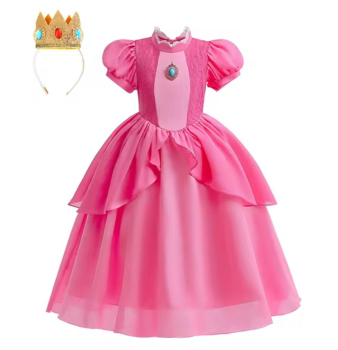 Preview: Prinzessinnenkleid inspiriert von Princess Peach