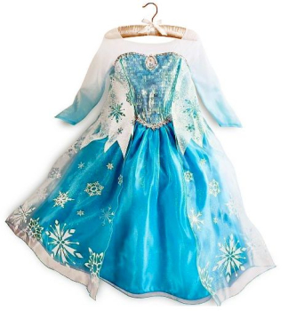 Von Elsa inspiriert - das perfekte glamouröse Kleid für kleine Eisköniginnen