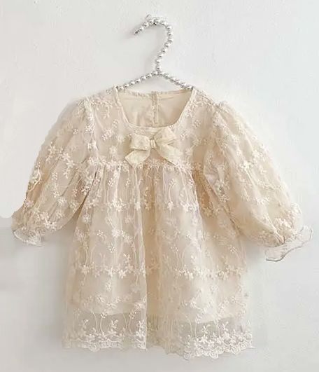 Babykleid creme