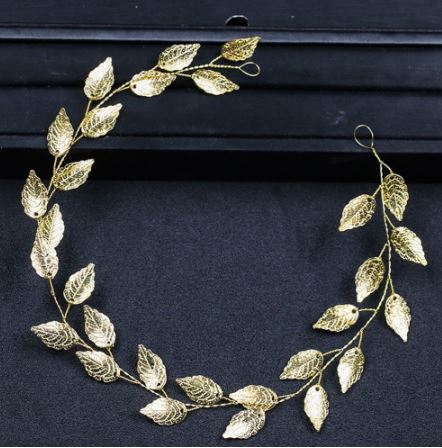 Missgrace Metall-Kette Stirnband / Haarband – Mit Quasten Und Perlen, Goldfarben, Für Hochzeit, Party, Besondere Anlässe