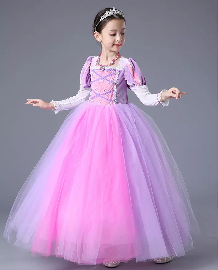 Rapunzel Prinzessinnenkleid Festmode für Kinder ...