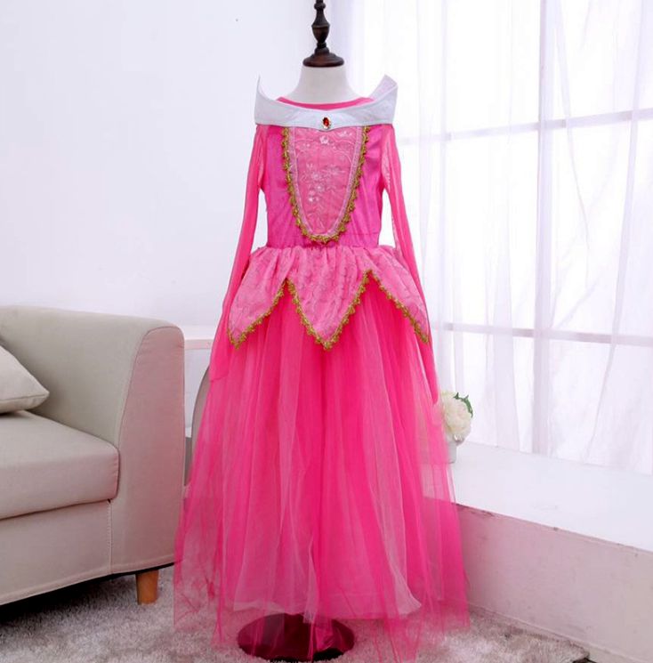 Dornröschenkleid Dörnröschenkostüm Dornröschen Mädchenkostüm Kostüm für  Mädchen Prinzessinnenkleid Prinzessinnenkostüm - pinkvanille.ch