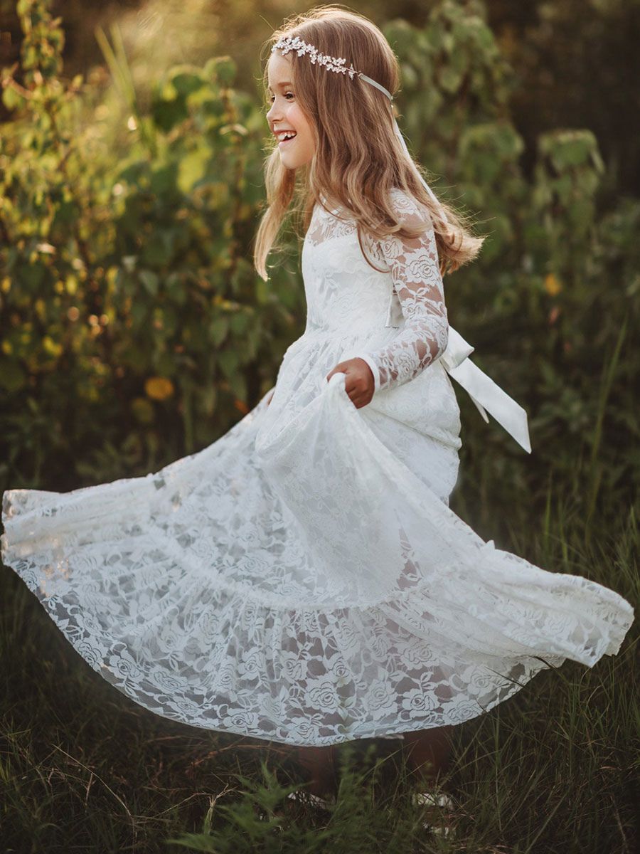 Blumenmädchen kleid boho 2025