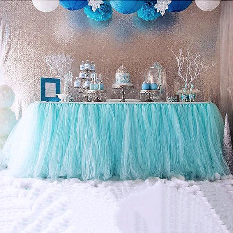 Candy Tisch Tischdecke Tüll für Geburtstag Mädchen Dekoration Tisch Tül 275*76CM HBBMAGIC DIY Tischrock Blau Baby Party,Candy Party,Candy Bar,Hochzeit Candy Tisch Tischdecke Tüll für Geburtstag Mädchen Dekoration Tisch Tül 275*76CM HBBMAGIC DIY Tischrock Blau Baby Party,Candy Party,Candy Bar,Hochzeit