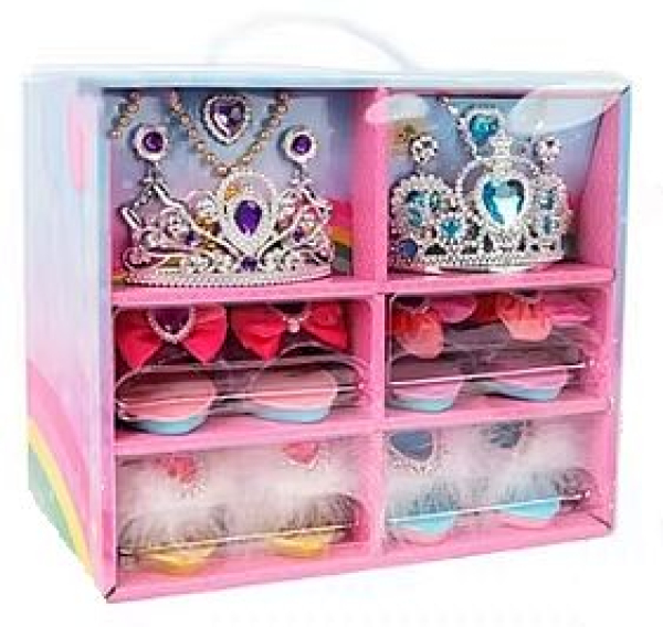 Grosses Prinzessinnen-Accessoires Sortiment mit Tutus, Schmuck und Schuhen