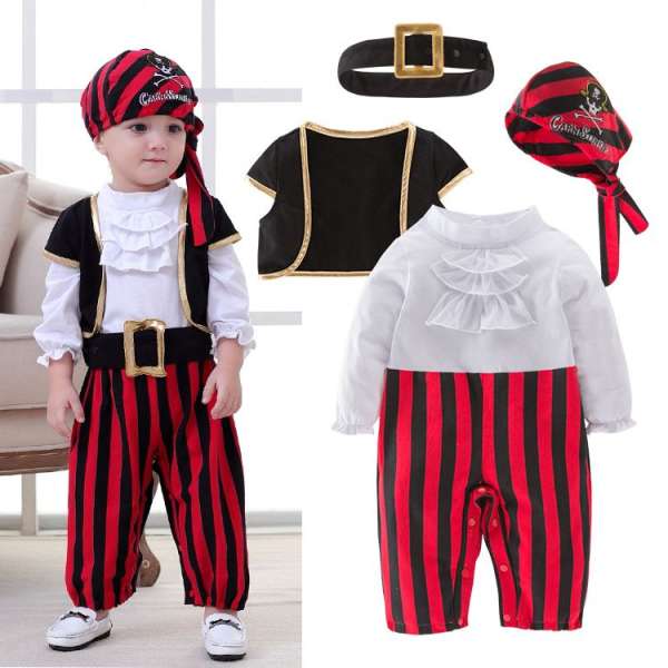 Seeräuber-Kostüm für Babys und Kleinkinder - Pirat Captain Stinker