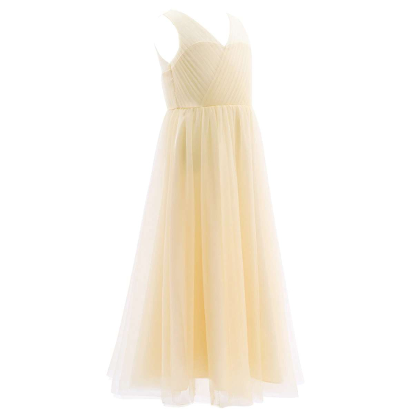 Elegantes, langes Festkleid in 4 Pastellfarben und Weiss, solange Vorrat