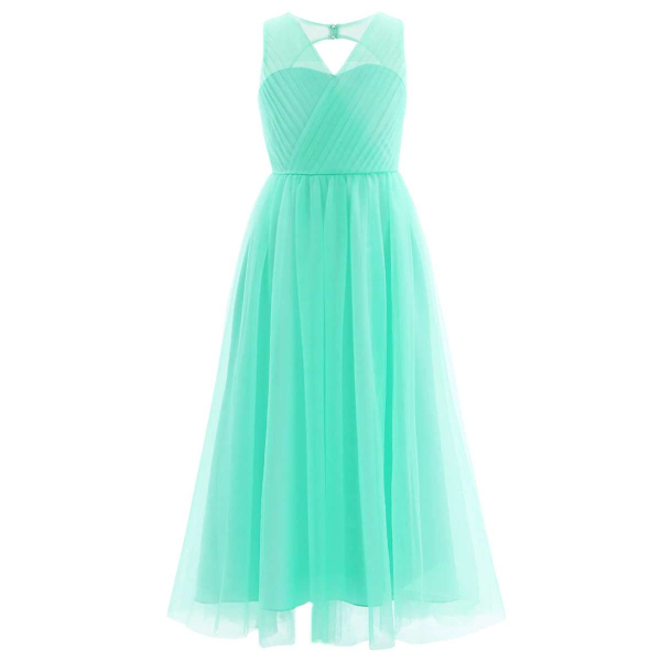 Elegantes, langes Festkleid in 4 Pastellfarben und Weiss, solange Vorrat