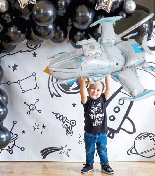 Riesiger Folienballon Raumschiff - Rakete