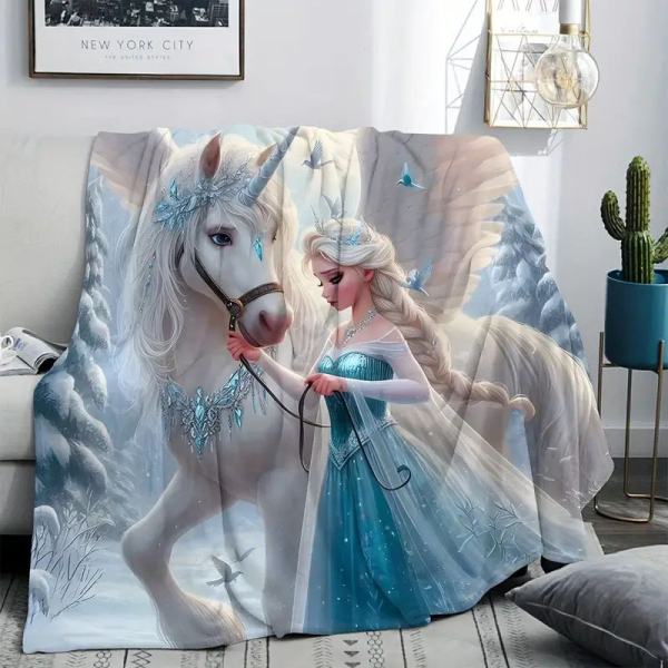 2 Sujets: Kuscheldecke von Elsa inspiriert - perfekt zum träumen...