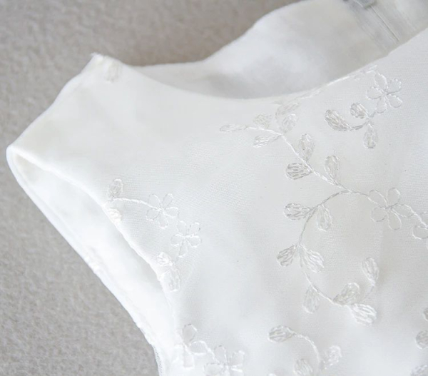 Langes stilsicheres Taufkleid zweiteilig, wunderschön, weich fliessend