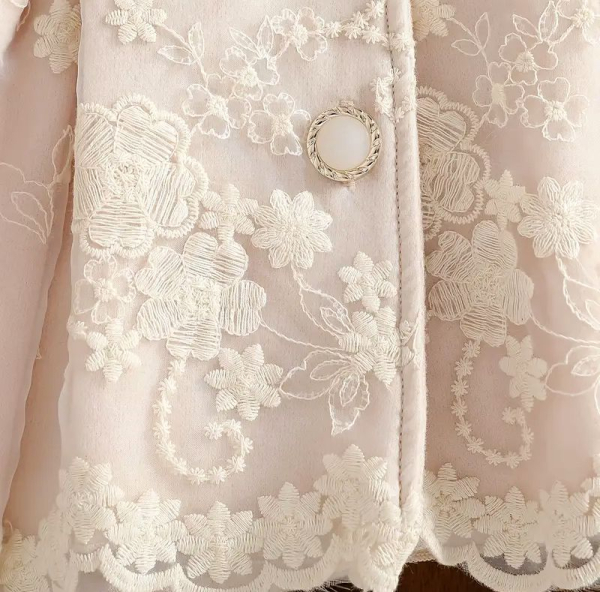 Eleganter Babymantel Mädchenmantel warm und kuschelig