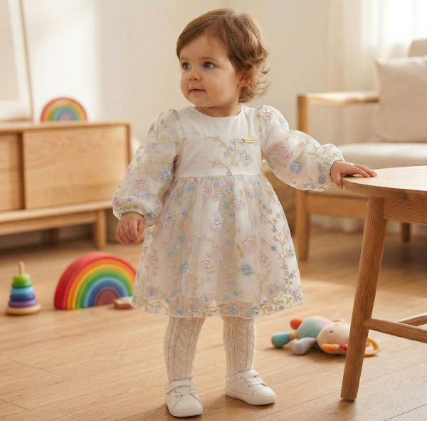 2 Farben, weiss oder rosa: Eigenproduktion Pinkvanille Collection Traumkleidchen