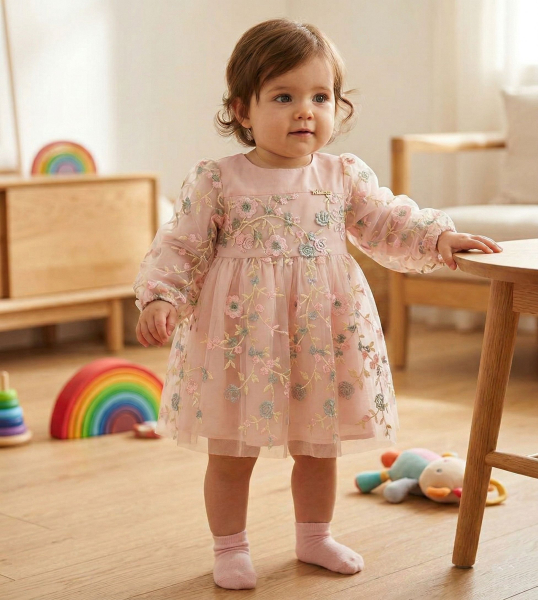 2 Farben, weiss oder rosa: Eigenproduktion Pinkvanille Collection Traumkleidchen