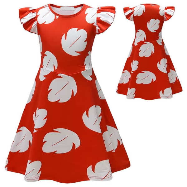 Süsses Lilo Kleid mit ausgestellten Ärmeln