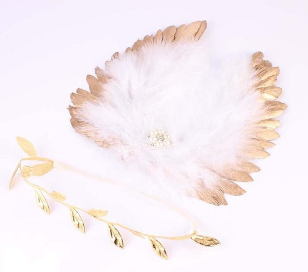Neugeborene Baby Schätzchen Knit Strick Fotoshooting Kostüm Engel Flügel 