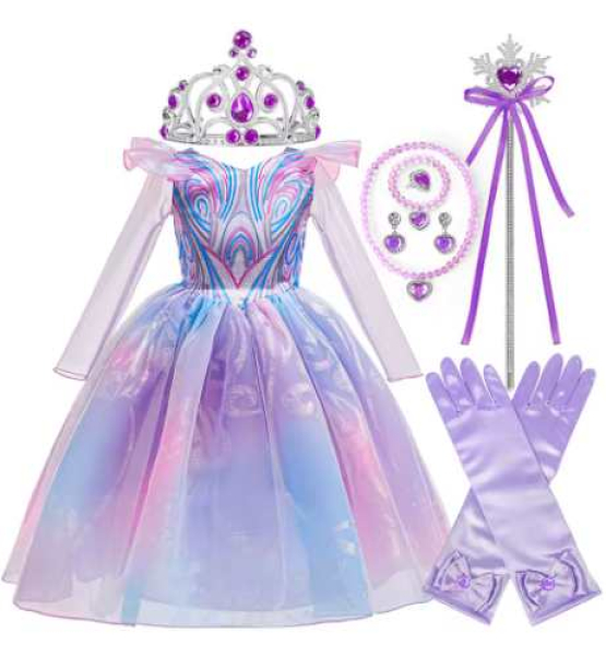 Das perfekte Geschenk für Feen und gute Hexen: Glinda Kleid mit Zubehör