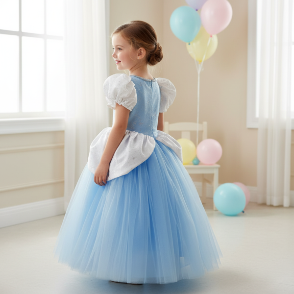 Das perfekte bauschige Prinzessinnenkleid - wunderschön hellblau