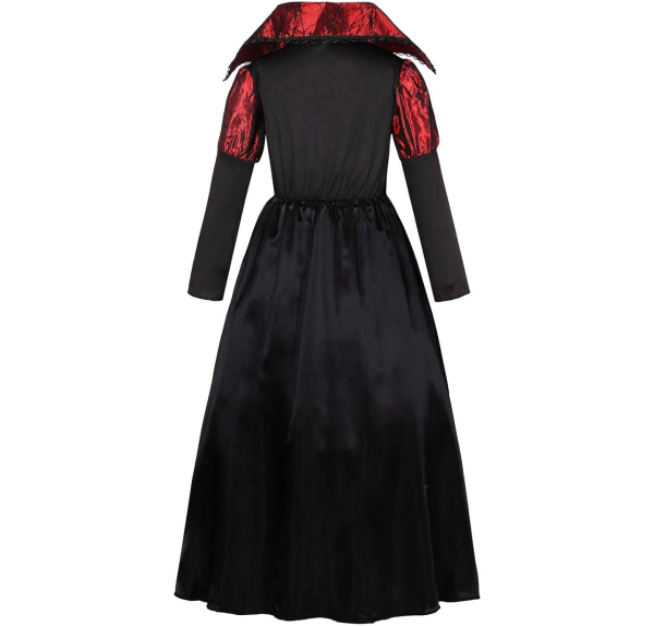 Wunderschöne Vampirkönigin - Kostümkleid für Halloween und Kinderfasnacht